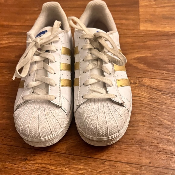 Shell toe adidas white and gold - Picture 2 of 2